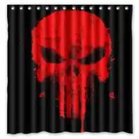 New Blood Skull Waterproof Shower Curtain Eco-friendly Washable Bath Curtains With Rings Home Decor Drop Shipping