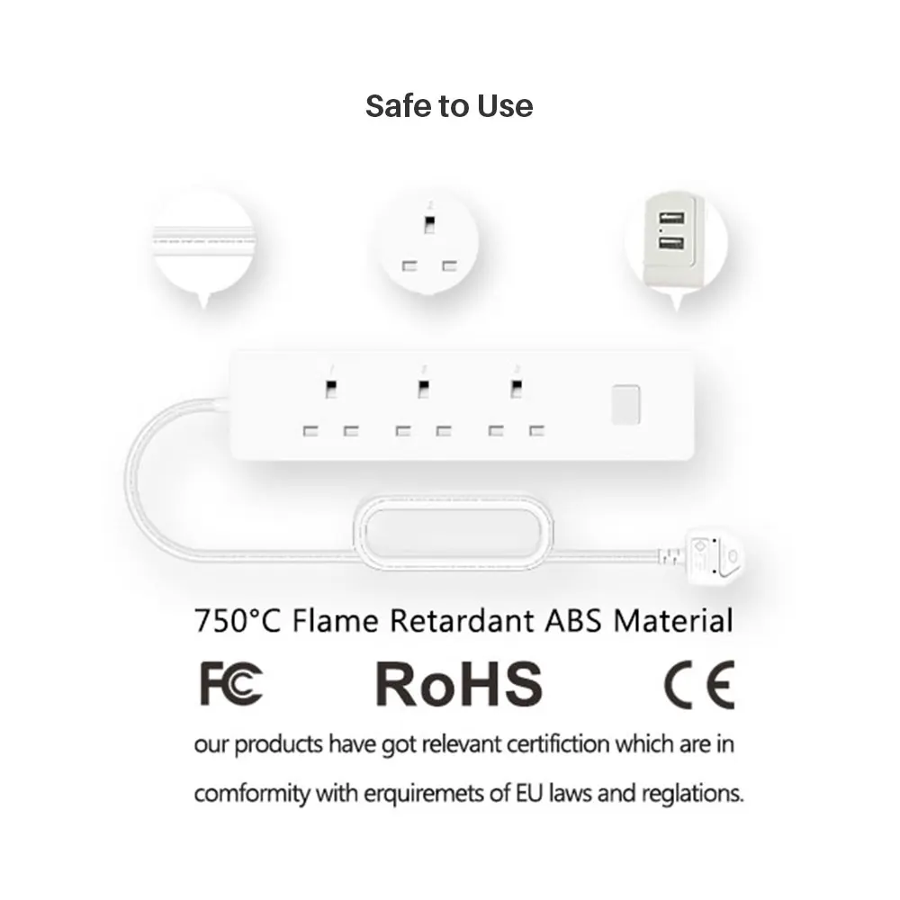UK Wifi Smart Power Strip Socket Plug (9)