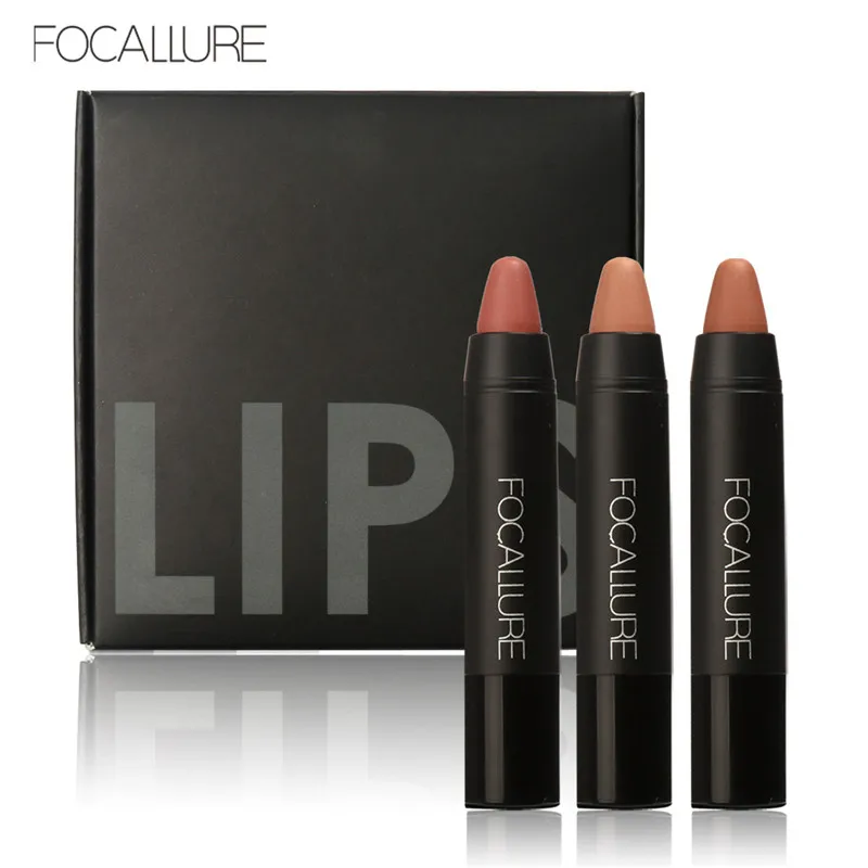 

FOCALLURE Nude Lipstick Set Waterproof Matte Velvet Red Lip Makeup Batom Chic Matt Lipstick