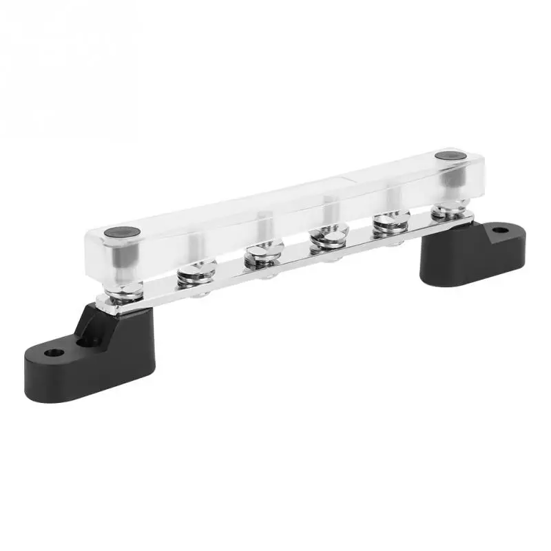 100 Amp 1248V 6 Studs Bus Bar Electric Terminal Junction Block Car