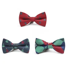 Рождественский галстук-бабочка мужской регулируемый галстук-бабочка мужской s мальчик Новинка Рождественская елка снежинка галстук-бабочка для мужчин свадебные аксессуары Подарки