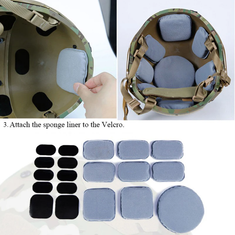 

Tactical Protective Pad For CP Helmet Replacement Suspension Pad set Soft Cushion Pad Airsoft Hunting Helmet Accessories