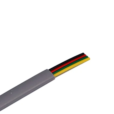 4Pin 6pin 8pin 10pin плоский сигнальный кабель Электрический провод телефонный провод с черным серым цветом Электрический провод телефонный провод - Цвет: grey