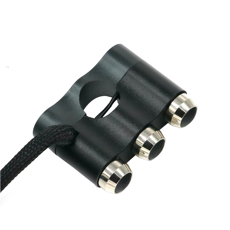 Interruptor de Alumínio Controle do Guiador para Faróis Luz de Parada de Emergência Lmodri Motocicleta Universal 8 Chifres Três-em-um Botão 7 - 7 Chaves da motocicleta