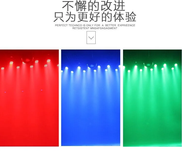 18 шт./лот 36*3 Вт RGB светодиодный светильник Par DMX512 Master Slave Flat Slim DJ оборудование для