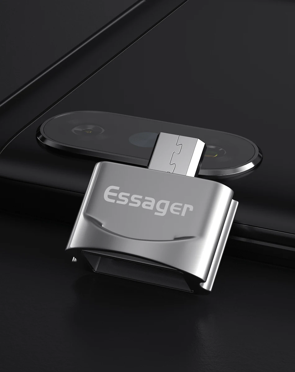 Адаптер Essager Micro USB OTG штекер USB 2,0 разъем для samsung A7 Xiaomi Redmi Note 5 адаптер конвертер Microusb OTG