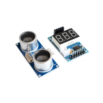 

1lot HC-SR04 Ultrasonic Module Distance Measuring Transducer Sensor Detector Ranging Module with Digital Display Control Board