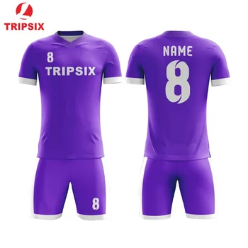 

Football Color Gradient Jersey Custom New Design Full Deepth Customization Fast Delivery Purple Soccer Uniform