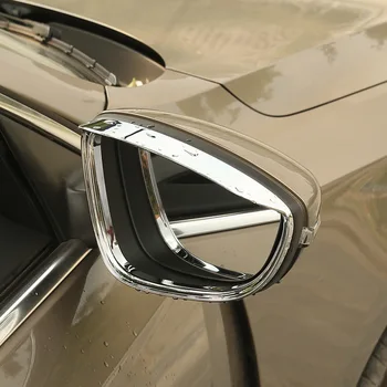 

ABS Chrome For Passat B8 2016 2017 Car rearview mirror rain eyebrow cover trim car accessories styling 2PCS