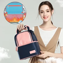Двухслойная Термосумка для детского питания Mochila Termica детские бутылочки непромокаемая сумка для бутылок переносная изоляция груди сумки с надписью Milk