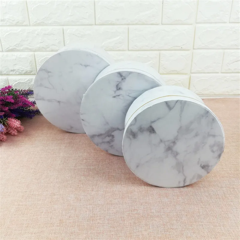 Новые marbling 3 шт/1 лот три размера коробка бронзовые мраморные Цветочные коробки