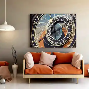 

Clock Decorations Not Working Constellations Poster HD Print Canvas Painting Clock Picture for Living Room Wall Decor Drop Ship