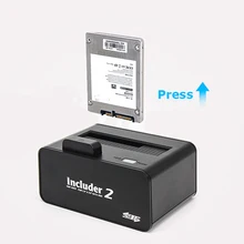 Высокая скорость 5 Гбит/с USB 3,0 на SATA 1-Bay внешний жесткий диск Док-станция для 2,5 дюймов 3,5 дюймов SATA Ноутбук Настольный HDD SSD