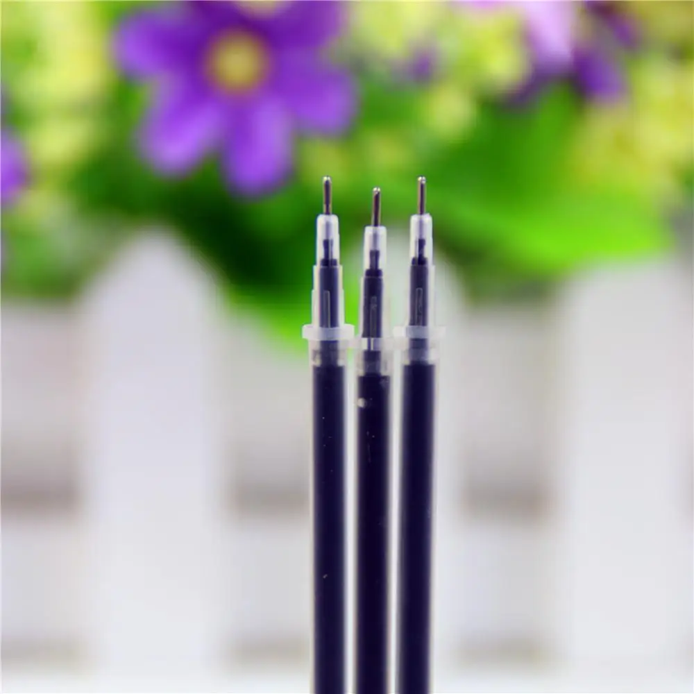 20 шт гелевая ручка с нейтральными чернилами 0,5 мм, сменная нейтральная ручка, хорошее качество, заправка в виде пули, 3 цвета, для офиса и школы, высокое качество - Цвет: Needle Tip Of Black