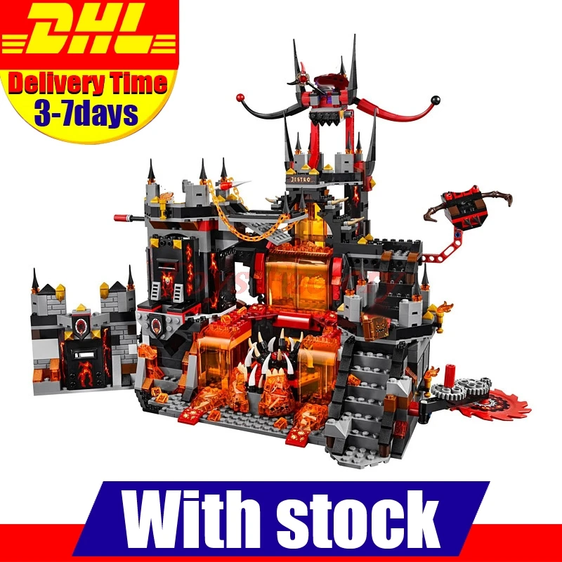 

Clone 70323 DHL LEPIN 14019 LELE 79309 1232 PCS Knights Jestros Vulkanfestung Building Set Set Bricks Blocks