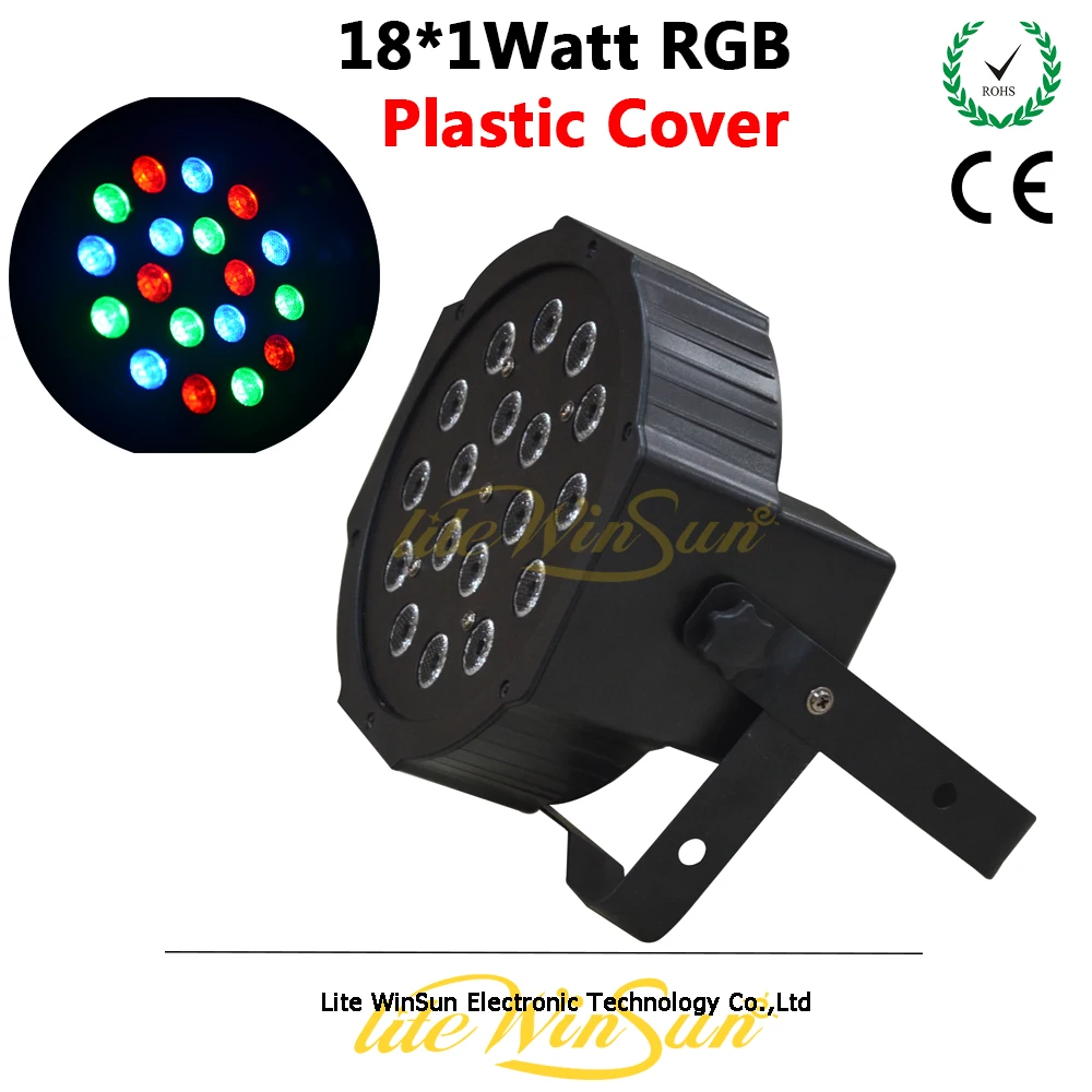 Litewinsune 12 шт./лот 18*1 Вт RGB мини бар DJ Par Светильник светодиодный мыть украшать DMX управление светильник ing