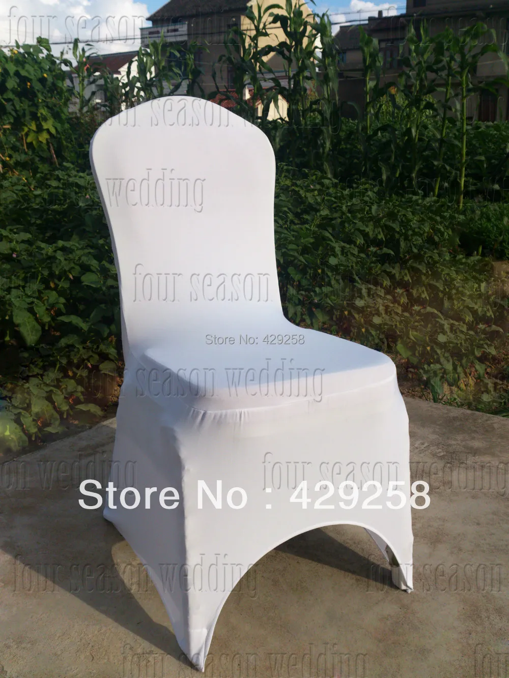Russian,USA,Canada Shipping 100pcs White Spandex/Lycra Chair Cover for Wedding,Banquet,Hotel