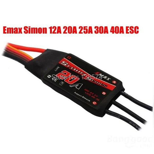 

Emax Simonk Series 12A 20A 25A 30A 40A ESC For Quadcopter QAV250