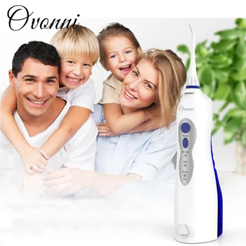 

Ovonni V8 USB Rechargeable Water Flosser Cordless Oral Irrigator 3 Cleaning Modes Rotating Water Nozzles Irrigation Matchine