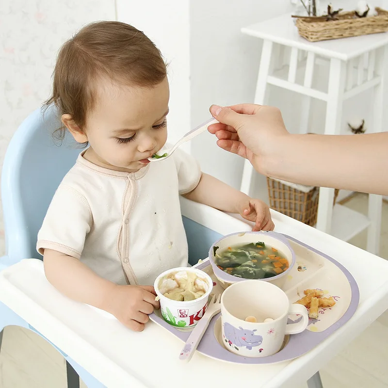 Детская посуда, детская бамбуковая посуда, набор обеденных тарелок для еды, посуда и тарелки, наборы тарелок, наборы посуды
