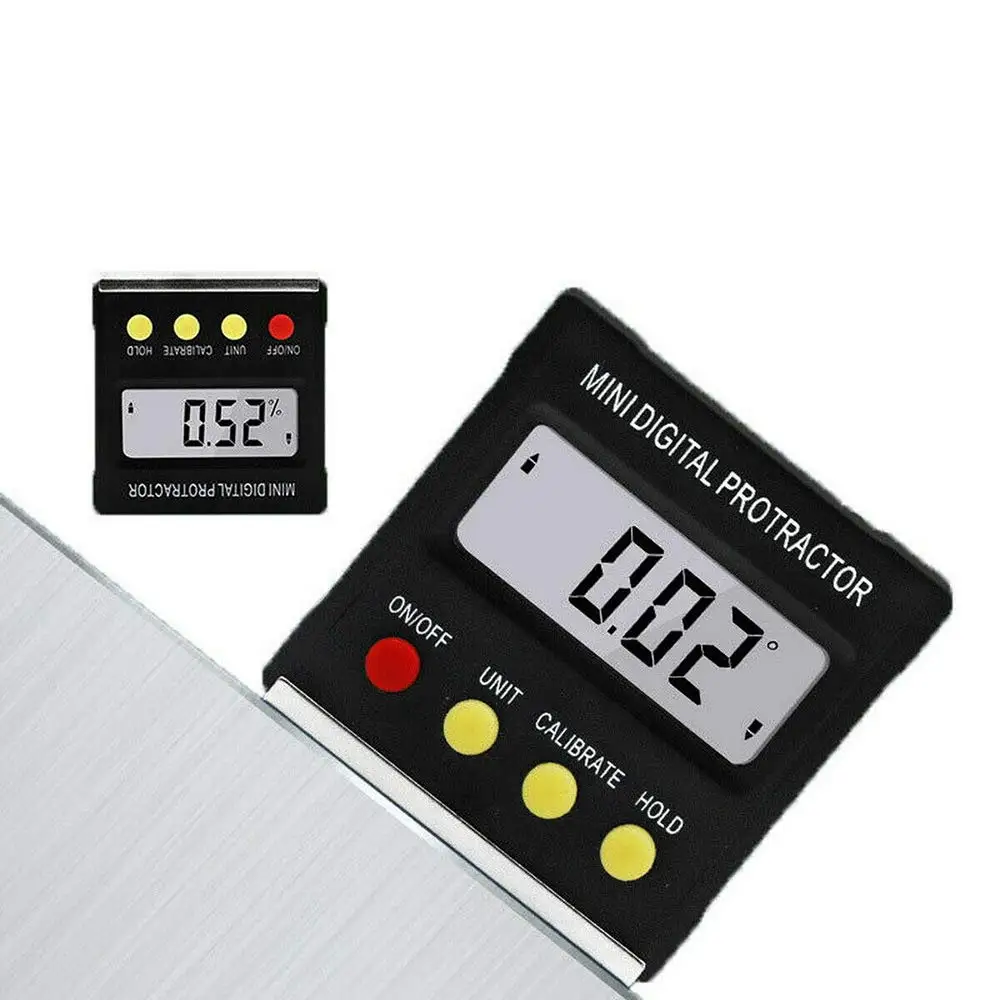  360 Degree Mini Digital Protractor Inclinometer Electronic Level Box Magnetic LCD Angle Finder Gaug