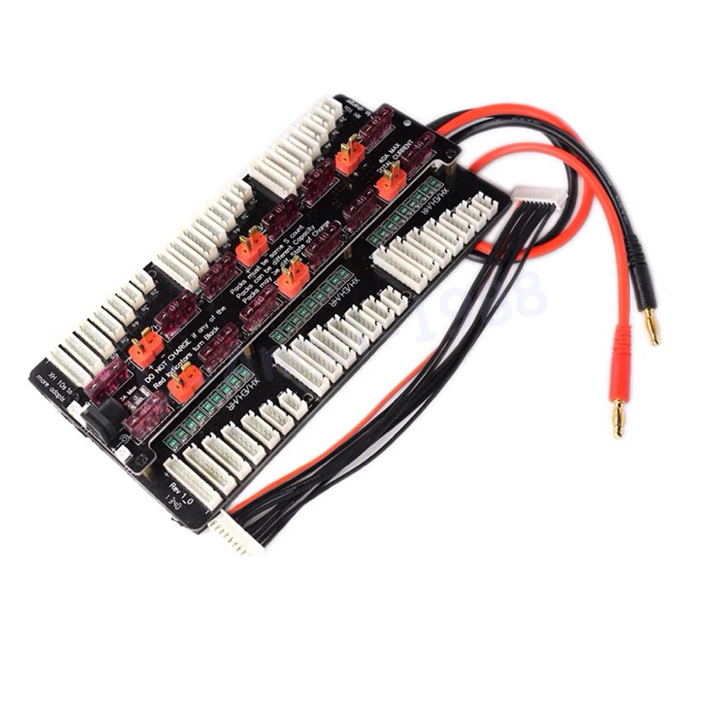 

1set Cellpro PL8 PL6 308/3010/4010 2~8S Battery Charger Balance Board 8s Same time charging 6 Batteries for RC Drone FPV