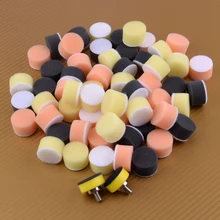 DWCX 2 шт. " 25 мм M6 задняя пластина и 60 шт. смешанные Губка Полировка колодки подходят для автомобиля полировщик