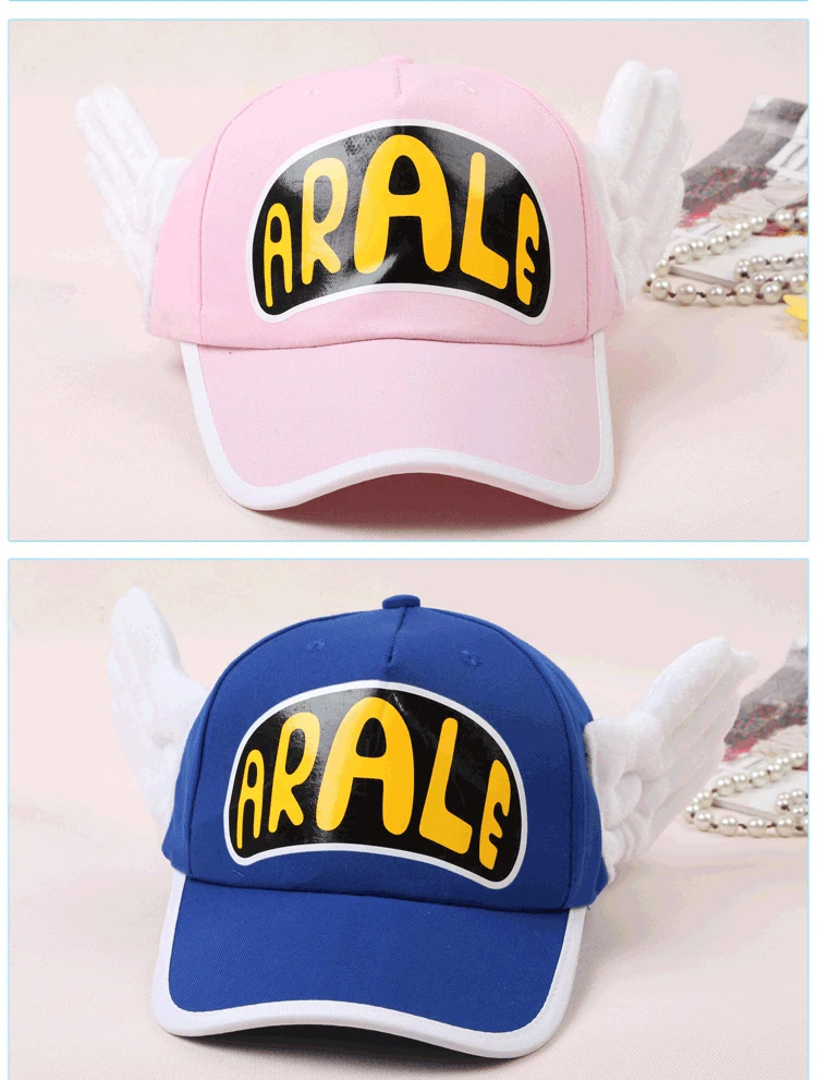 Японское аниме милая бейсболка Dr.Slump Arale с крыльями ангела летняя кепка для