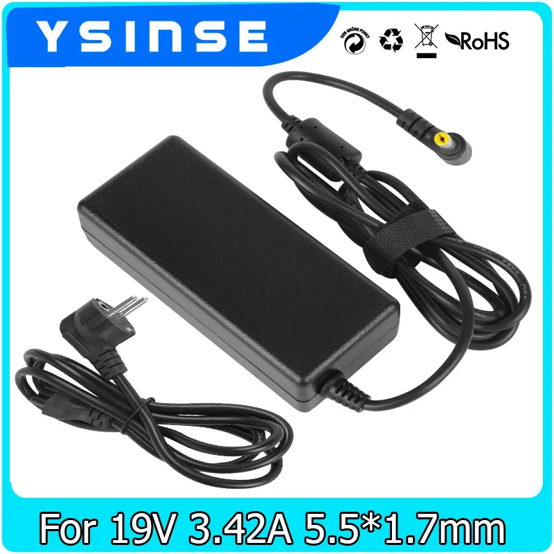 

19V 3.42A 65W Notebook Computer Replacements Laptop Adapter For Acer Aspire E11 E14 E15 S3 V3 V5 E1 R7 M5 Power Supply Charger