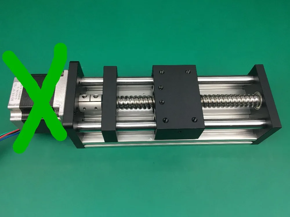 

CNC GGP 1605 ballscrew Sliding Table effective stroke 300mm Guide Rail XYZ axis Linear motion without stepper motor