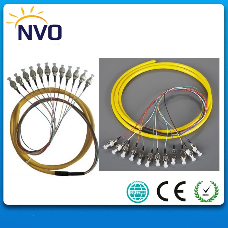 

SM,12core,G652D,9/125,50cm from Cable to Connector,12-Fiber 0.9mm,Length:1M,PVC Jacket,FC/UPC Bundled Fiber Optic Pigtail