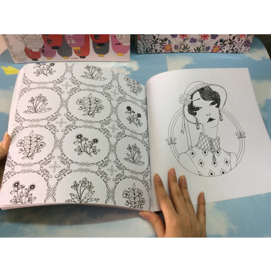 96 страниц Корея девушка мечты раскраски для взрослых окраска книга граффити живопись либро colorear adultos художественная раскраска книги