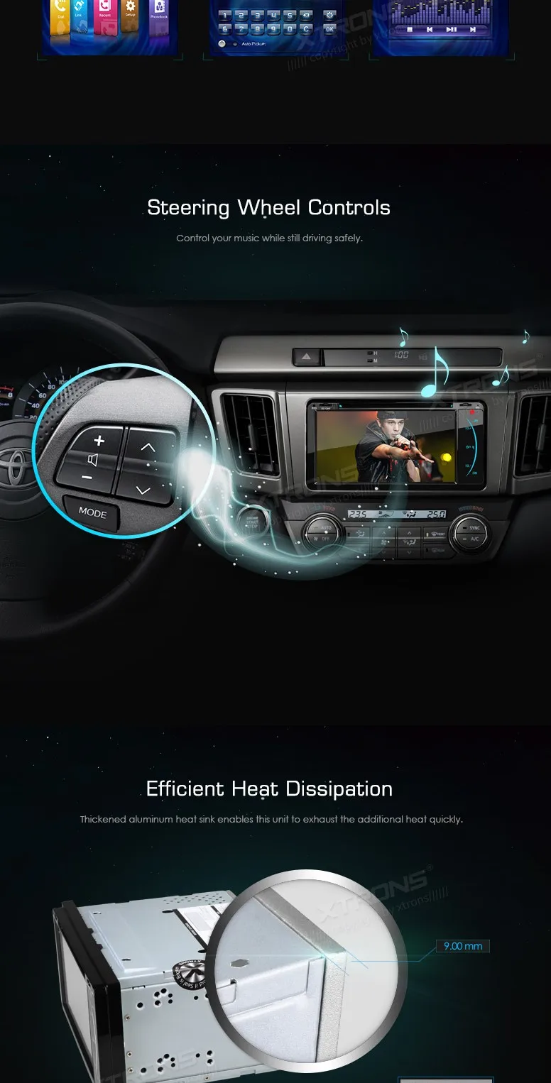 Clearance 6.95" 2 Din Car DVD Fit For Toyota RAV4 Celica Corolla Vios Vitz Hilux Terios Prado HD Video Touch Screen Audio GPS Radio Stereo 5