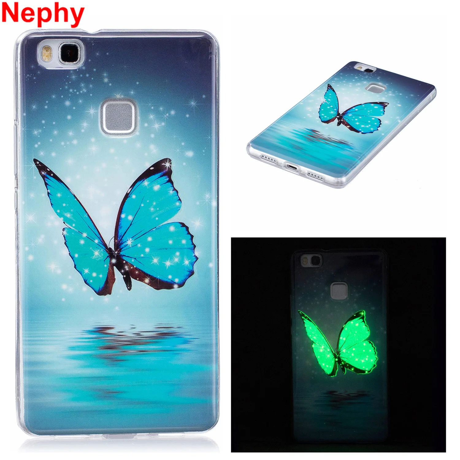 

Nephy Phone Case For Huawei P8 P9 P10 Lite Plus P 8 9 Lite 2017 Y5 III Honor 6c Enjoy 6s Noctilucent Shine Cover Silicon Casing