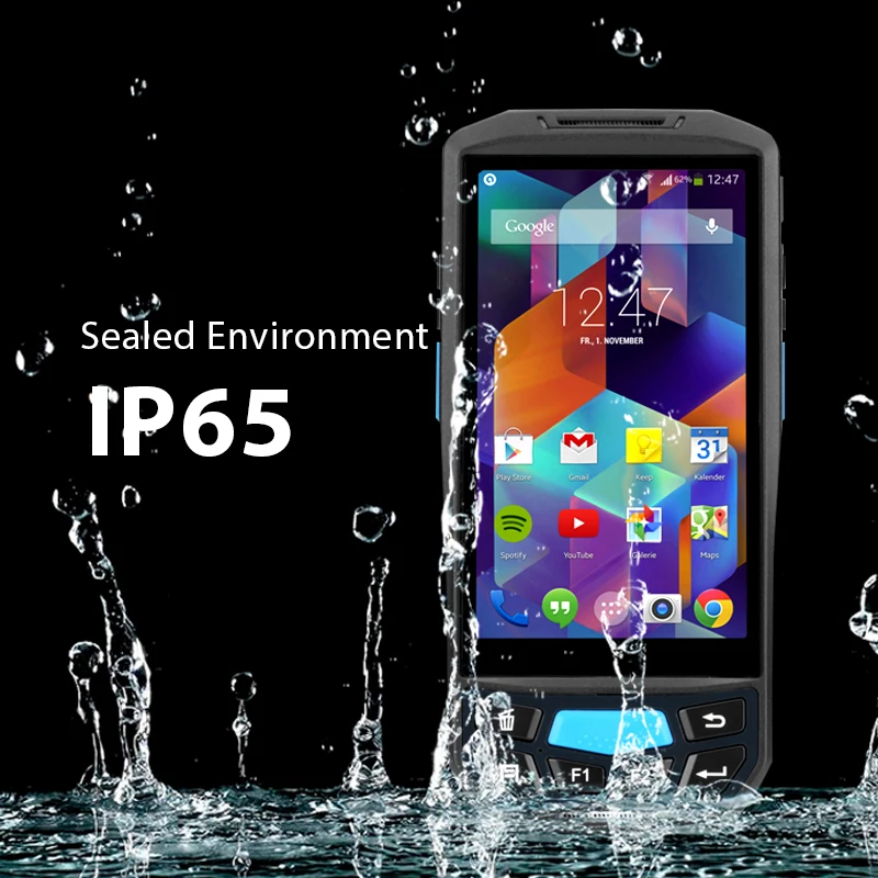  Android 7.0 4G Handheld Computer POS Data Terminal Printer Wifi Bluetooth UHF NFC RFID Reader PDA B