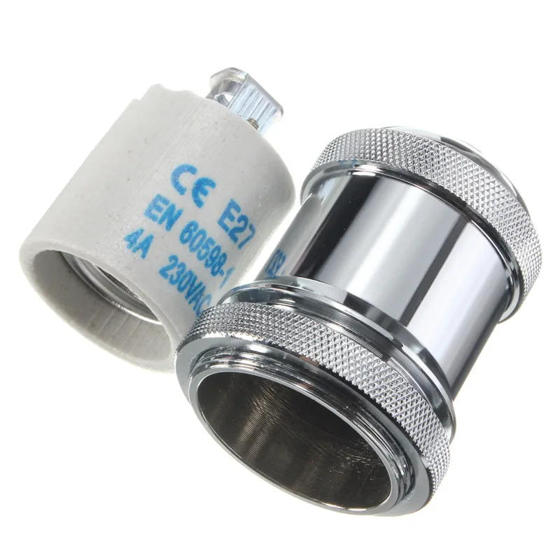 E27/E26 Solid Brass Light Socket Keyless Edison Retro Vintage