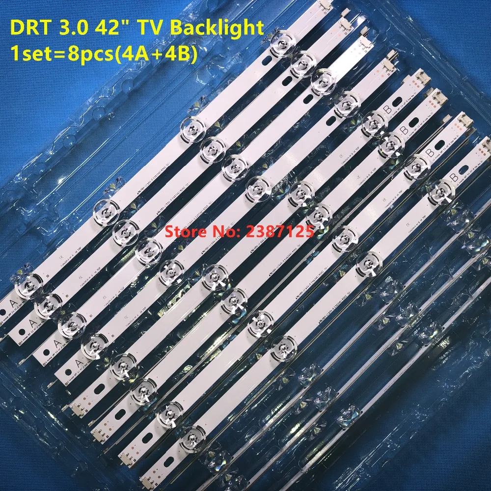 8 шт. светодиодный Подсветка полосы для 42LB653V 42LF560V 42LF562V 42LF564V DRT 3,0 42 A/B 6916L-1956C 6916L-1957C 6916L-1709B 6916L-1710B