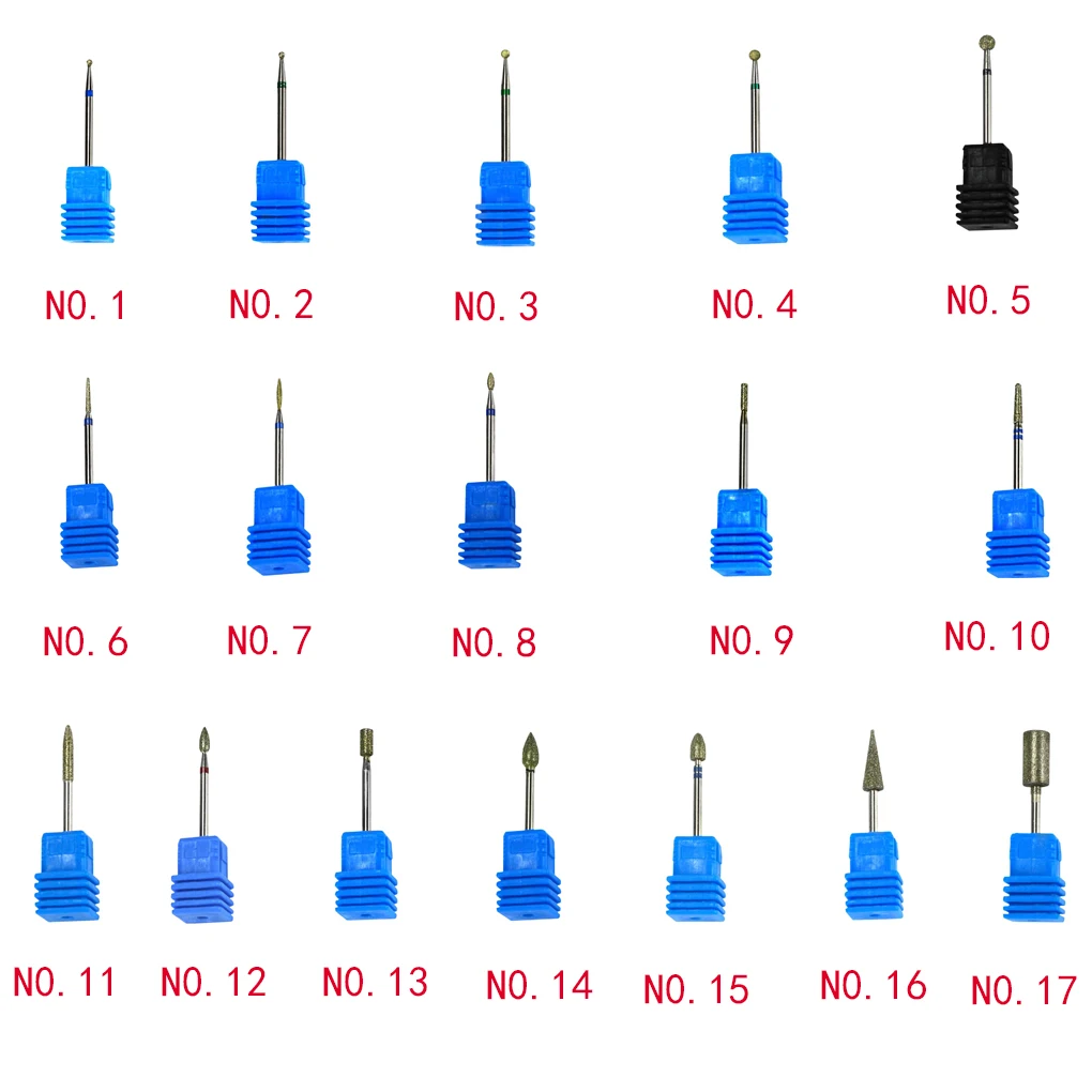 Новинка, портативное сверло 17 типов, художественная шлифовка для ногтей, Шлифовальная головка для педикюра, сверла для ногтей, инструменты для дизайна ногтей