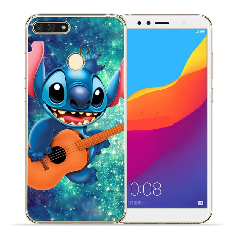 Роскошный Ститч мультфильм marvel для huawei II Y5 Y6 Prime Nova 2 3 4 3I Plus чехол для телефона Coque Etui funda Capinha