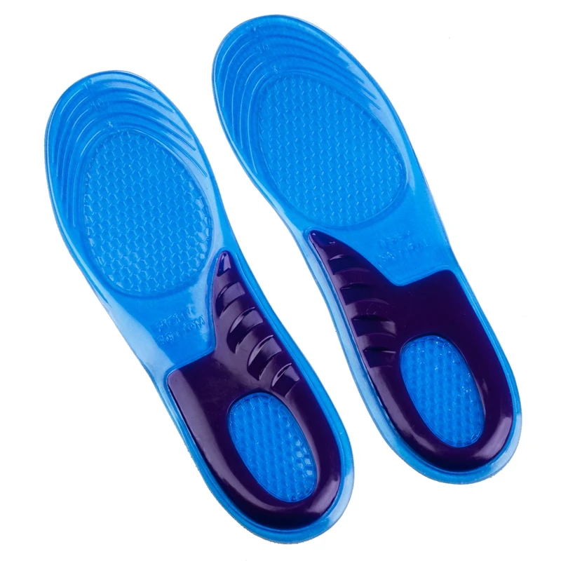 HIGH QUALITY NEW ORTHOTIC ARCH SUPPORT MASSAGING GEL INSOLES Confortable wear - Цвет: Black