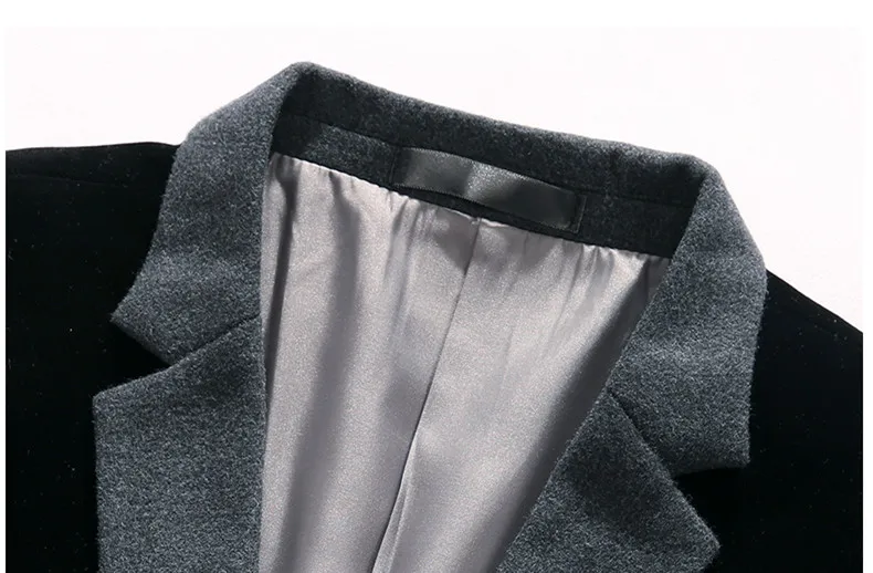 Mogu 2017 Пиджаки для женщин для Для мужчин шерсть контраст Цвет Для мужчин пиджак Slim Fit Большой Размеры Повседневное Для мужчин S блейзер TERNO