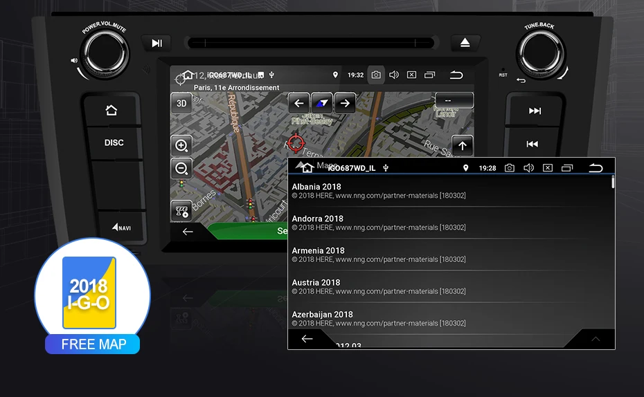Perfect Isudar 1 Din Auto Radio Android 9 For BMW E81/E82/E88 1 Series Car GPS Multimedia Player Canbus DSP USB DVR DVD Player RAM 4GB 24