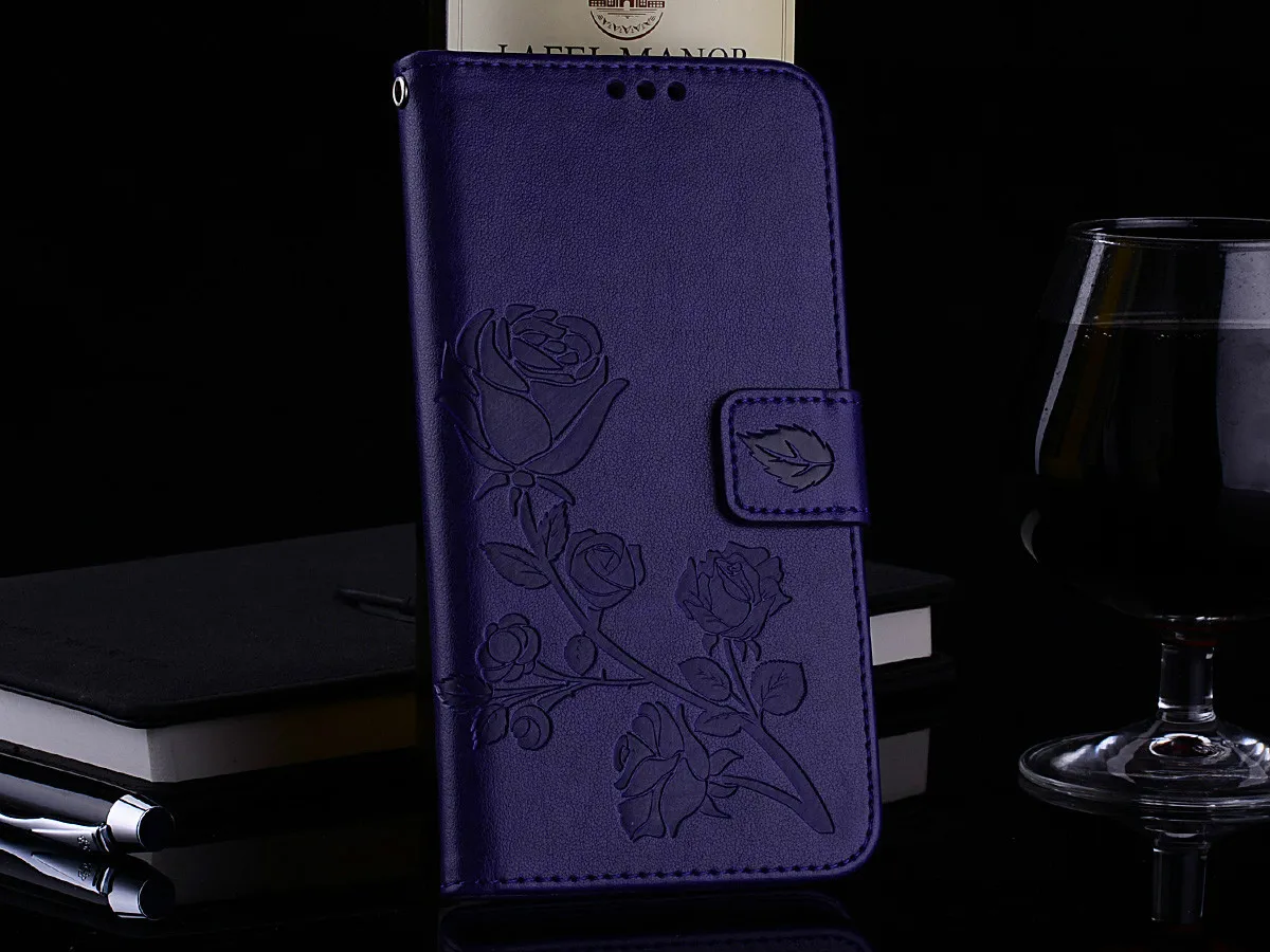 Кожаный чехол-книжка чехол для samsung Galaxy S8 S9 плюс S6 S7 край S5 J1 J3 J5 J7 A3 A5 J2 Grand Prime G530 чехол-кошелек для телефона - Цвет: Purple