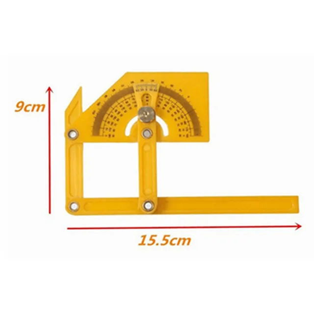 1pc plastic multi angle ruler angle izer template tool protractor angle template