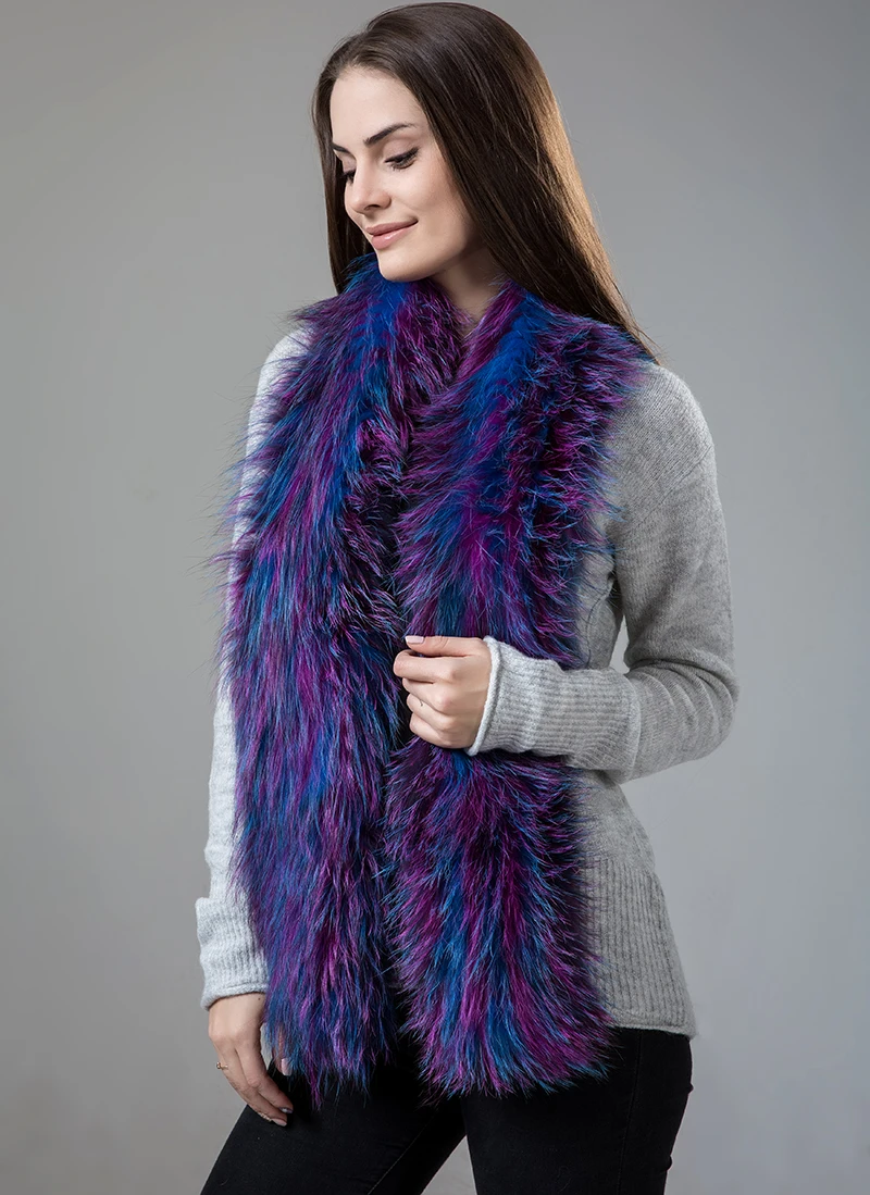  Luxury Real Fox Fur Winter Scarf Women Natural Fur scarves Soft Collar Shawl Wrap Winter Scarf Women new 2017  (3)
