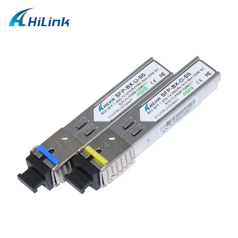 1000BASE BX одноволоконный 1G BiDi Mini GBIC LC/SC 1 25G нм/нм 5 км WDM SFP|sfp transceiver|fiber lcwdm sfp |
