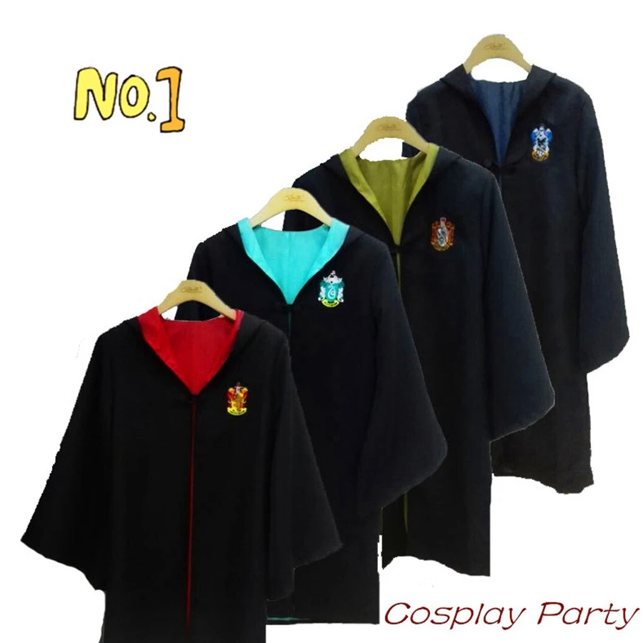

Magic Quidditch Ball Suit Hogwarts Magic Cloak Gryffindor Slytherin Hufflepuff Ravenclaw Harri Potter Series Cosplay Costume Toy