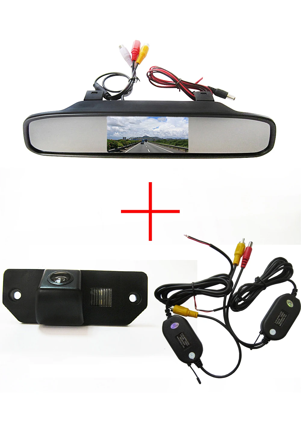 

Wireless WIFI CCD Car Rear View Camera for FORD FOCUS SEDAN (3 Carriages) Ford C-max,with 4.3 Inch Rear view Mirror Monitor