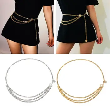 

Metal Link Waistbands Waist Belt Long Tassel Sun Charm Belly Chains Body Jewelry