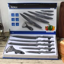 Набор острых кухонных ножей с антипригарным покрытием, высококачественный нож шеф-повара, нож для очистки фруктов, нож для рисования камнями, набор универсальных ножей